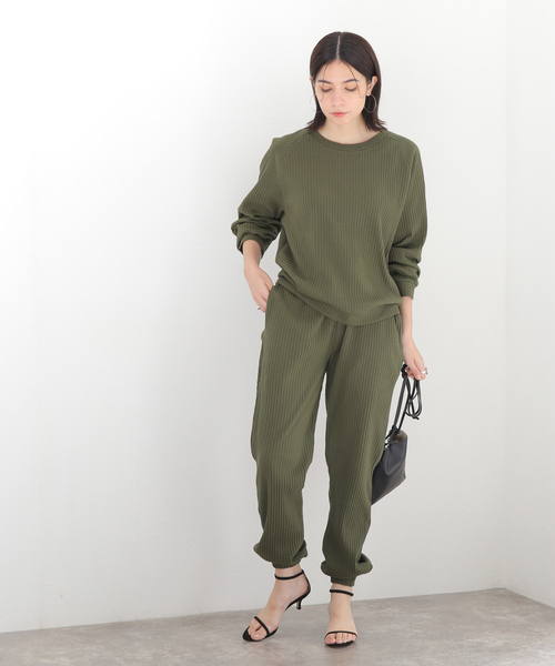 BASERANGE（ベースレンジ）の「【BASERANGE/ベースレンジ】 SWEAT PANTS：パンツ（その他パンツ・レディース・カーキ・X-SMALL）」の15枚目の写真