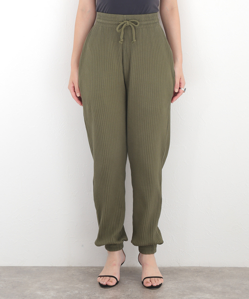 BASERANGE（ベースレンジ）の「【BASERANGE/ベースレンジ】 SWEAT PANTS：パンツ（その他パンツ・レディース・カーキ・X-SMALL）」の2枚目の写真