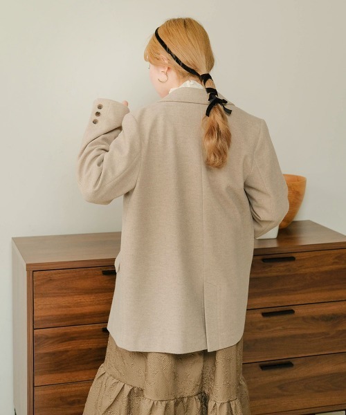 Bab（バブ）の「ウールライクストレッチジャケット（テーラード