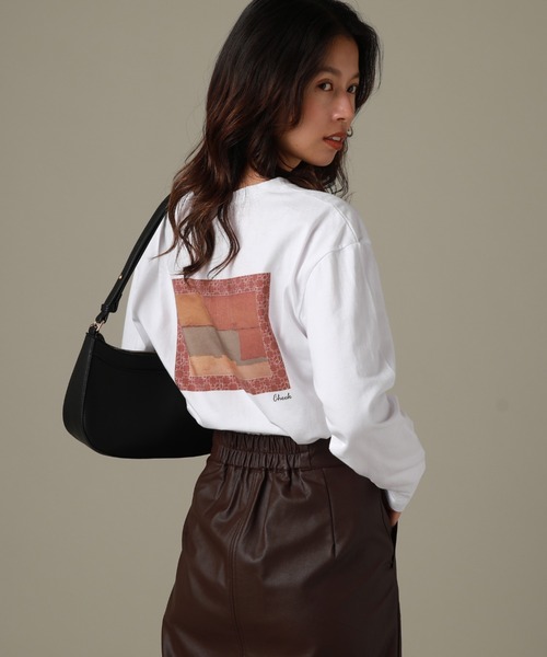 Cheek（チーク）の「ＮＥＷ　＆　ＯＬＤ　Ｌ／Ｓ　ＴＥＥ（Tシャツ/カットソー・レディース・チャコールグレー/ブラック/オフホワイト・MEDIUM）」の2枚目の写真
