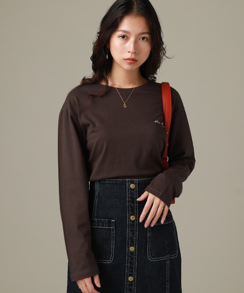 Cheek（チーク）の「ＮＥＷ　＆　ＯＬＤ　Ｌ／Ｓ　ＴＥＥ（Tシャツ/カットソー・レディース・チャコールグレー/ブラック/オフホワイト・MEDIUM）」の11枚目の写真