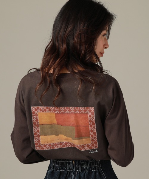 Cheek（チーク）の「ＮＥＷ　＆　ＯＬＤ　Ｌ／Ｓ　ＴＥＥ（Tシャツ/カットソー・レディース・チャコールグレー/ブラック/オフホワイト・MEDIUM）」の12枚目の写真