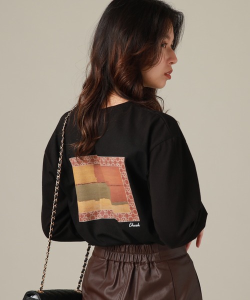 Cheek（チーク）の「ＮＥＷ　＆　ＯＬＤ　Ｌ／Ｓ　ＴＥＥ（Tシャツ/カットソー・レディース・チャコールグレー/ブラック/オフホワイト・MEDIUM）」の7枚目の写真