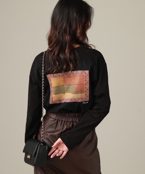Cheek（チーク）の「ＮＥＷ　＆　ＯＬＤ　Ｌ／Ｓ　ＴＥＥ（Tシャツ/カットソー・レディース・チャコールグレー/ブラック/オフホワイト・MEDIUM）」の8枚目の写真