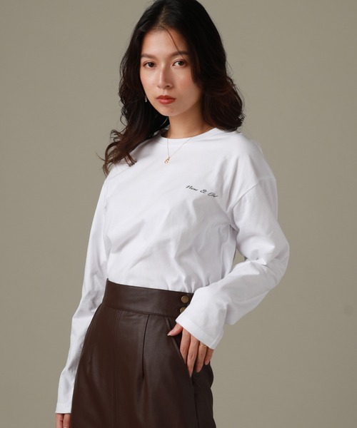 Cheek（チーク）の「ＮＥＷ　＆　ＯＬＤ　Ｌ／Ｓ　ＴＥＥ（Tシャツ/カットソー・レディース・チャコールグレー/ブラック/オフホワイト・MEDIUM）」の15枚目の写真