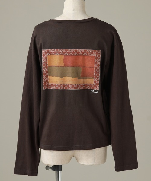 Cheek（チーク）の「ＮＥＷ　＆　ＯＬＤ　Ｌ／Ｓ　ＴＥＥ（Tシャツ/カットソー・レディース・チャコールグレー/ブラック/オフホワイト・MEDIUM）」の19枚目の写真