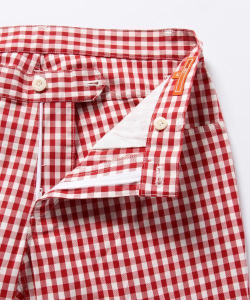 ✨極美品✨【ビームスゴルフ】ゴルフパンツ　チェック　Mサイズ　赤紺　メンズ BEAMS GOLF（ビームスゴルフ）の「BEAMS GOLF ORANGE LABEL