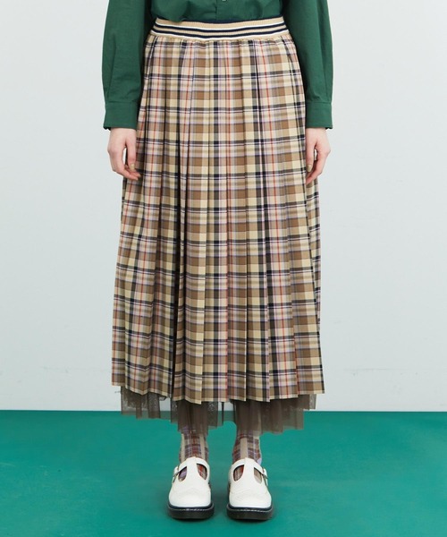 FRAPBOIS（フラボア）の「クラッシチェック スカート（スカート）」 - WEAR