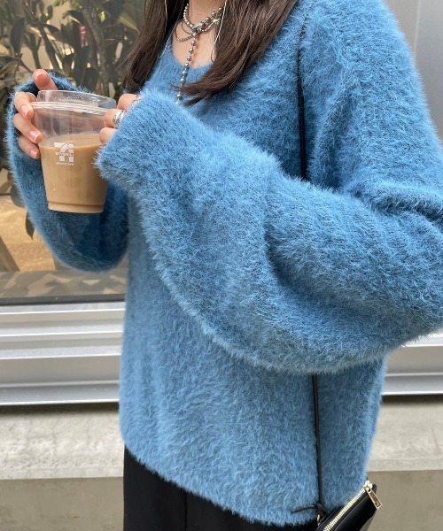 セール】シャギーニットプルオーバー（ニット/セーター）｜nemne store