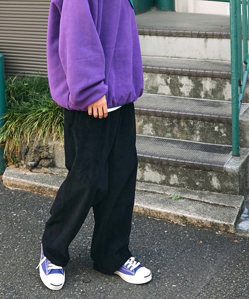 SPOC STORE（スポックストア）の「【SPOC STORE】タックワイドストレートコーデュロイパンツ（チノパンツ・メンズ・ブラック/ブラウン・M/L）」の5枚目の写真