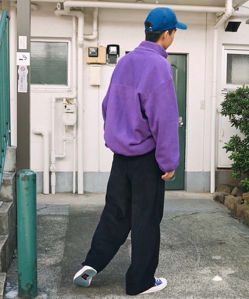 SPOC STORE（スポックストア）の「【SPOC STORE】タックワイドストレートコーデュロイパンツ（チノパンツ・メンズ・ブラック/ブラウン・M/L）」の9枚目の写真