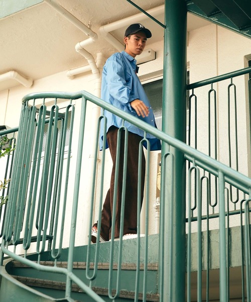 SPOC STORE（スポックストア）の「【SPOC STORE】タックワイドストレートコーデュロイパンツ（チノパンツ・メンズ・ブラック/ブラウン・M/L）」の14枚目の写真