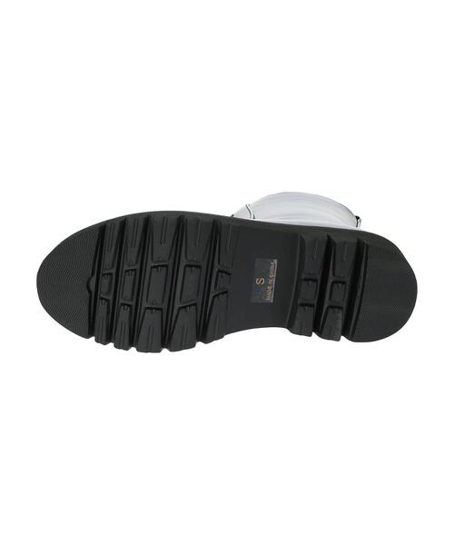 Green　Parks（グリーンパークス）の「・rich blue フロントZIPショートブーツ＊（ブーツ・レディース・ブラック・LL/S/M/L）」の3枚目の写真