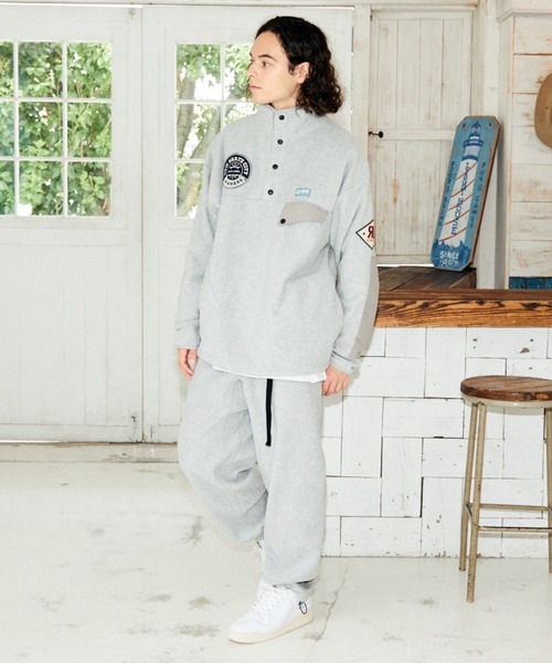 DEAR LAUREL(ディアローレル)の「DEAR LAUREL/ディアローレル フリースシャツ/プルオーバー/DISCUSコラボ D22F1103(その他トップス・メンズ・グレー/ブルー/ブラック・M/L)」の7枚目の写真