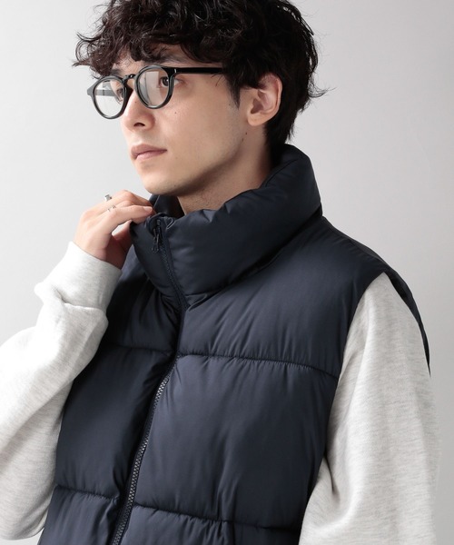 RAGEBLUE（レイジブルー）の「【AIRTHERMAL】エアサーマルサイドスリット中綿ベスト（ダウンベスト・メンズ・ブラック/ネイビー/ホワイト・MEDIUM/LARGE）」の20枚目の写真