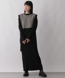 LOWRYS FARM | ガラニットベスト＊２Ｐワンピース　294726(ワンピース)