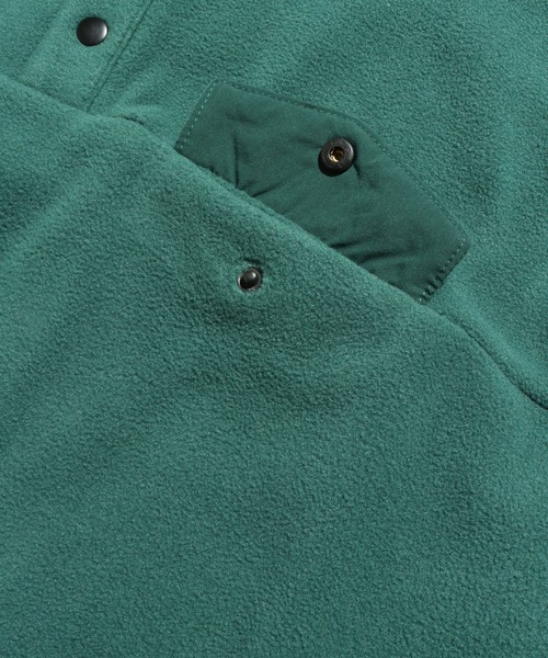 GERRY（ジェリー）の「【GERRY/ジェリー】ワンポイントロゴ刺繍 ボアフリースハーフスナッププルオーバー（ブルゾン・メンズ・ブルー/アイボリー/ブラック/グリーン/オレンジ・M/L/LL）」の11枚目の写真