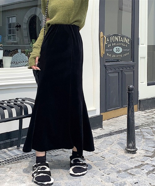 Jewelobe（ジュエローブ）の「ベロアマーメイドスカート（スカート