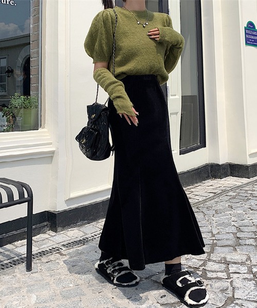 Jewelobe（ジュエローブ）の「ベロアマーメイドスカート（スカート