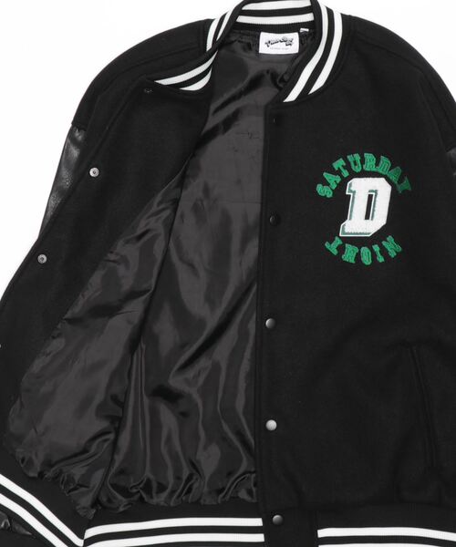 SPINNS(スピンズ)の「【刺繍ワッペンデザイン】メルトン スタジャン(スタジャン・メンズ・グリーン/ワイン/ブラック・ONESIZE)」の4枚目の写真