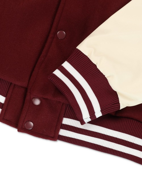 SPINNS(スピンズ)の「【刺繍ワッペンデザイン】メルトン スタジャン(スタジャン・メンズ・グリーン/ワイン/ブラック・ONESIZE)」の11枚目の写真