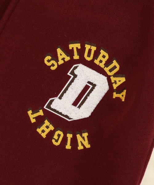 SPINNS(スピンズ)の「【刺繍ワッペンデザイン】メルトン スタジャン(スタジャン・メンズ・グリーン/ワイン/ブラック・ONESIZE)」の8枚目の写真