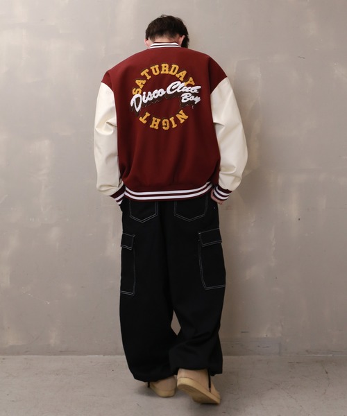 SPINNS(スピンズ)の「【刺繍ワッペンデザイン】メルトン スタジャン(スタジャン・メンズ・グリーン/ワイン/ブラック・ONESIZE)」の20枚目の写真