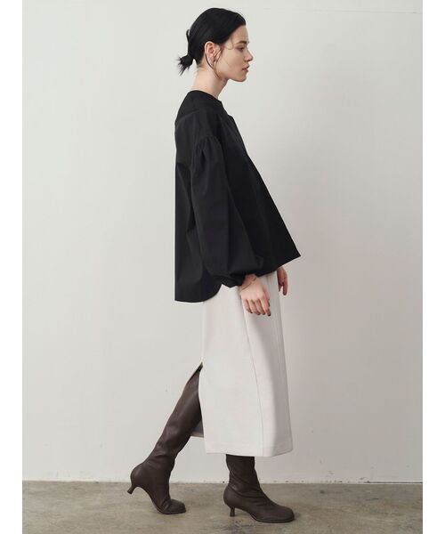 ELENDEEK(エレンディーク)の「シアーニットコンビネーションブラウス(シャツ/ブラウス・レディース・ブラック/オフホワイト/ライトベージュ・FREE)」の15枚目の写真