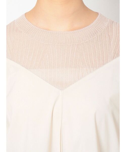 ELENDEEK(エレンディーク)の「シアーニットコンビネーションブラウス(シャツ/ブラウス・レディース・ブラック/オフホワイト/ライトベージュ・FREE)」の20枚目の写真