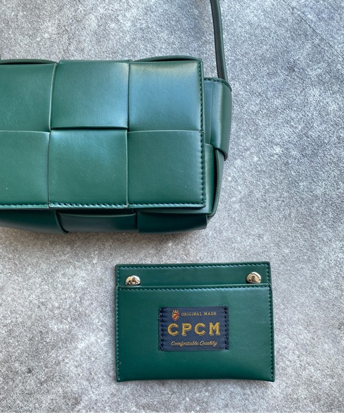 CPCM（シーピーシーエム）の「フェイクレザー編みショルダーバッグ（ショルダーバッグ・メンズ・グリーン/ブラック・FREE）」の10枚目の写真