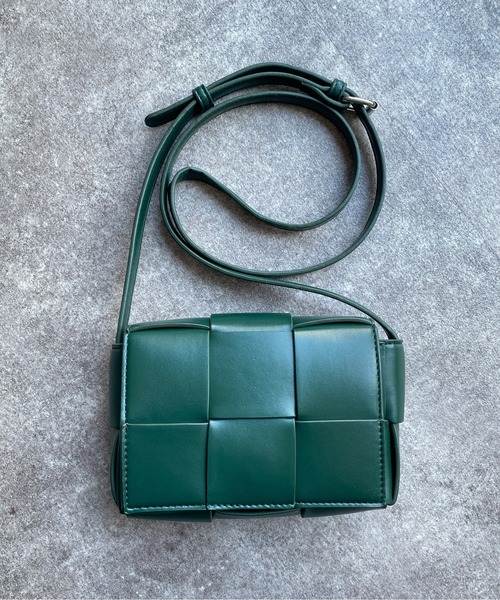 CPCM（シーピーシーエム）の「フェイクレザー編みショルダーバッグ（ショルダーバッグ・メンズ・グリーン/ブラック・FREE）」の13枚目の写真
