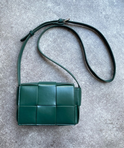 CPCM（シーピーシーエム）の「フェイクレザー編みショルダーバッグ（ショルダーバッグ・メンズ・グリーン/ブラック・FREE）」の21枚目の写真