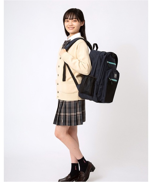 EASTBOY(イーストボーイ)の「リュック 32リットル スポリュック スクール 通学 バッグ 鞄 中学生 高校生(バックパック/リュック・キッズ・ネイビー/ブラック×ホワイト/ミント/ラベンダー/ブラック×パープル・F)」の15枚目の写真