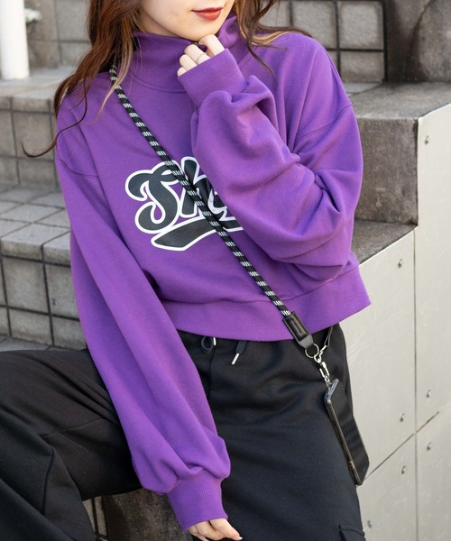 WEGO（ウィゴー）の「WEGO/ハーフジップショートスウェット