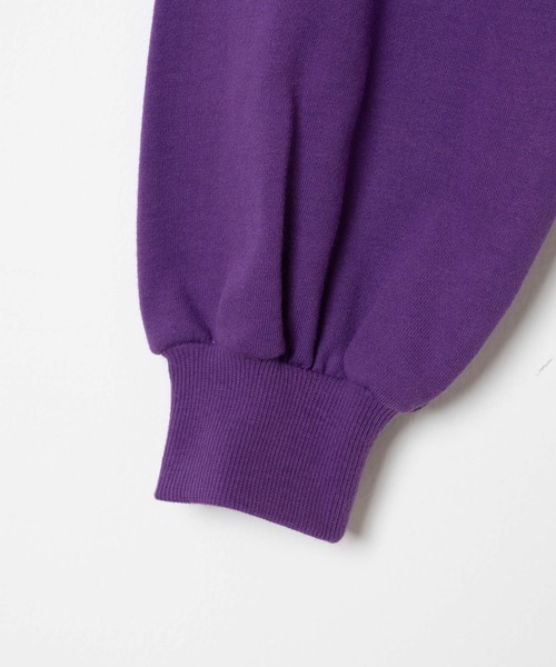 WEGO（ウィゴー）の「WEGO/ハーフジップショートスウェット（スウェット・レディース・ブルー/ホワイト/ブラック/パープル・FREE）」の11枚目の写真