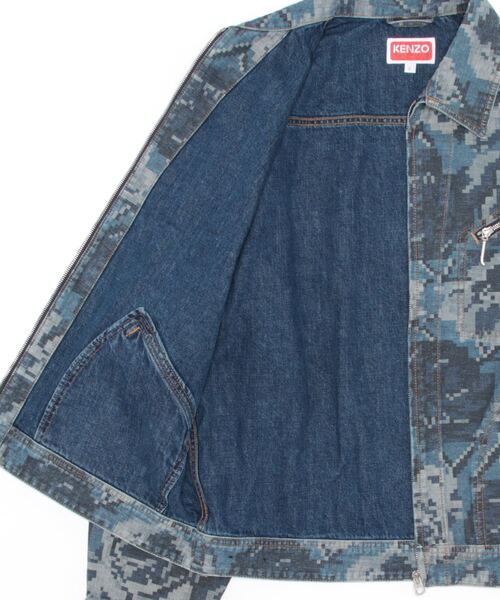 KENZO（ケンゾー）の「Pixel Rose' デニム ジャケット（テーラード