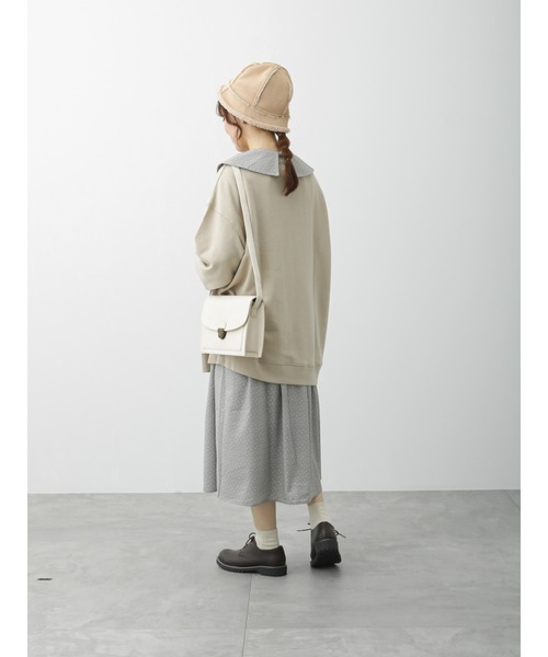 ehka sopo（エヘカソポ）の「花柄襟付ワンピース（ワンピース・レディース・ベージュ/ブラック/グレー・ﾌﾘ-）」の8枚目の写真