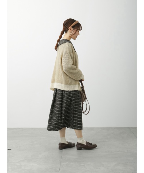 ehka sopo（エヘカソポ）の「花柄襟付ワンピース（ワンピース・レディース・ベージュ/ブラック/グレー・ﾌﾘ-）」の17枚目の写真