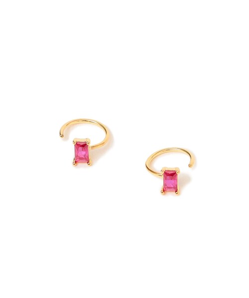 SHIPS(シップス)の「プチピアス(ピアス(両耳用)・レディース・グリーン/ピンク・ONE SIZE)」の1枚目の写真