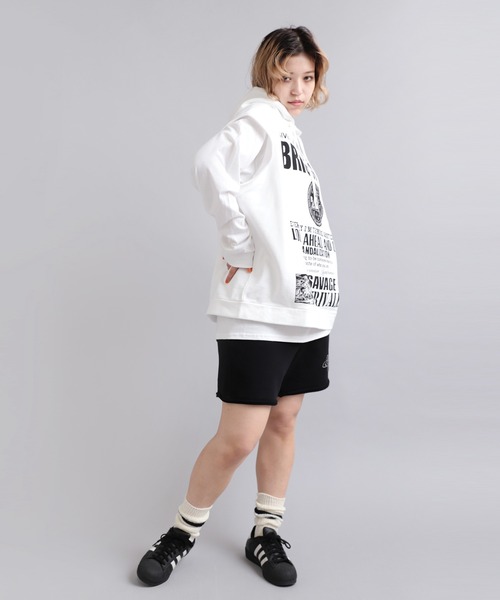 RNA(アールエヌエー)の「M2009 カットオフBIGフーディー(ベスト・レディース・ホワイト/イエロー/ブラック・MEDIUM)」の10枚目の写真