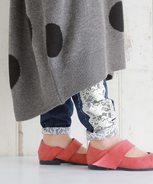 osharewalker（オシャレウォーカー）の「【廃盤】『レースプリントデニムレギパン』（デニムパンツ・レディース・インディゴブルー/サックスブルー/グレー/ブルー・2/1）」の17枚目の写真