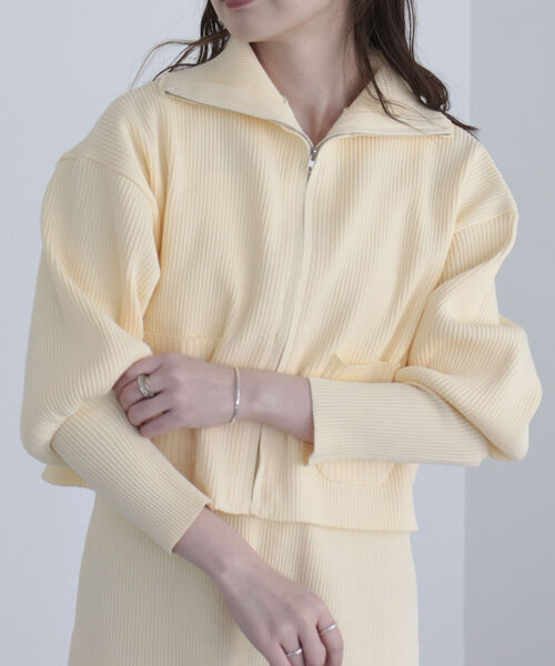 fredy emue（フレディエミュ）の「【SETアイテム】レイヤードニットキャミワンピース<br>（ワンピース・レディース・グレイッシュブルー/アイボリー/ブラック・38）」の15枚目の写真