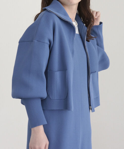 fredy emue（フレディエミュ）の「【SETアイテム】レイヤードニットキャミワンピース<br>（ワンピース・レディース・グレイッシュブルー/アイボリー/ブラック・38）」の22枚目の写真