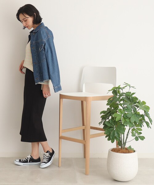 Cutie Blonde（キューティーブロンド）の「◆リップル ナロースカート（スカート・レディース・ブラック/ブルー・00）」の13枚目の写真