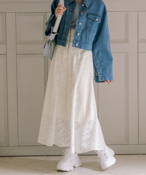 OLIVE des OLIVE（オリーブデオリーブ）の「フロントZIPフレア