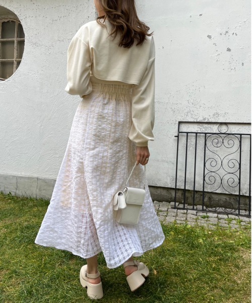 OLIVE des OLIVE（オリーブデオリーブ）の「フロントZIPフレアスカート