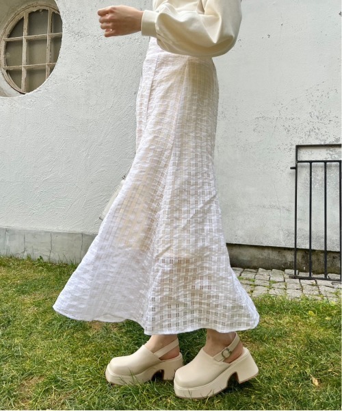 大きいサイズ、OLIVE des OLIVE、フレアスカート OLIVE des OLIVE（オリーブデオリーブ）の「フロントZIPフレア