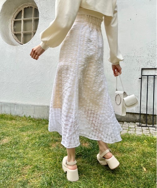 OLIVE des OLIVE（オリーブデオリーブ）の「フロントZIPフレアスカート