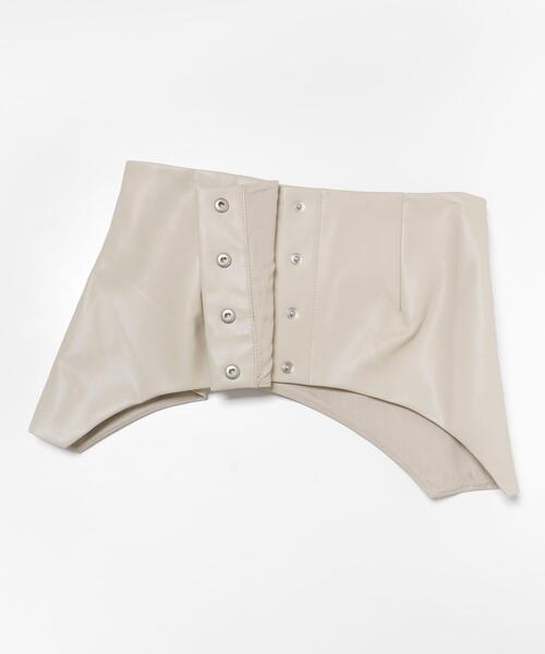 LAATO（ラート）の「CORSET TIGHT SKIRT（スカート・レディース・ネイビー/ブラウン・FREE）」の9枚目の写真