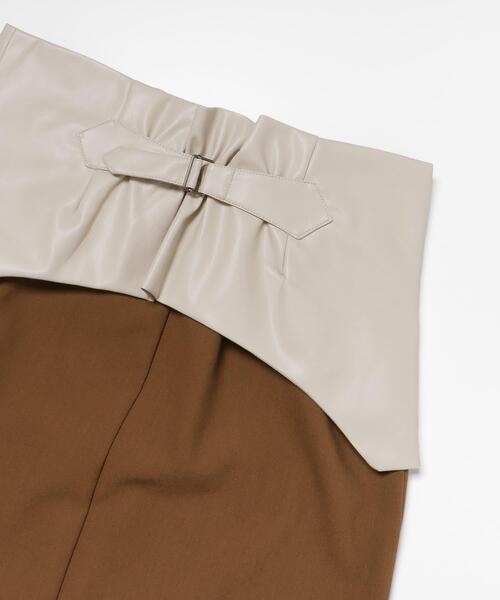 LAATO（ラート）の「CORSET TIGHT SKIRT（スカート・レディース・ネイビー/ブラウン・FREE）」の10枚目の写真